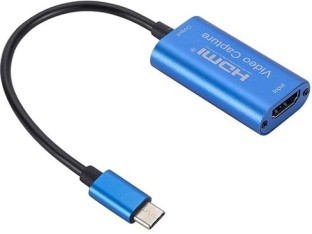 PressPlay Tech 4K USB C to HDMI Adapter Video Capture Card Gaming Adapter Compatible with PS4, X-box 360, PC, PS3