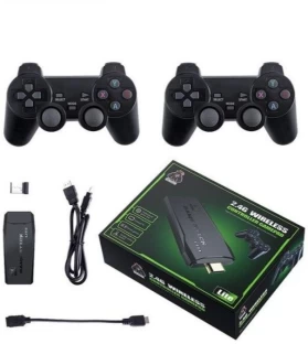 Generic Video Game Console 64G Built-in 10000 Games Retro handheld Game Console Wireless Controller Game Stick For PS1 64 GB With Games Included