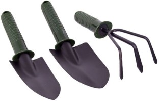 investify GARDEN TOOL SET 3 PIECE PLASTIC HANDLE HEAVY Garden Gnome