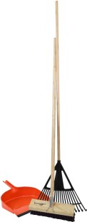 Academy Garden Combo Broom/Rake/Dutspan Garden Tool Kit