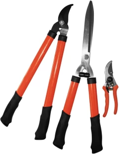 Garden Master Pruner Set 3 Piece Orange Garden Tool Kit