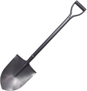 The Good Sport Garden Heavy Duty Stainless Steel Pointed Shovel With Durable D-Handle - 73 cm Garden Tool Kit