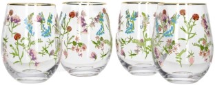 DH (Pack of 4) FLORAL 4 Cocktail Glass Set