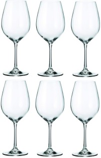 Bohemia Crystal (Pack of 6) Sarah Titanium Red Wine Wine Glass