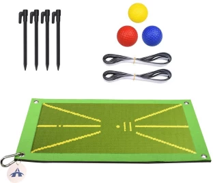 ALANES Green Colour Golf Hitting Mat