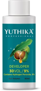 Yuthika Professional Hair Developer 30 Volume (9%) Salon-Grade | Macadamia Oil | Hair Color Developer for Grey Coverage & Lifting | 60ml ,