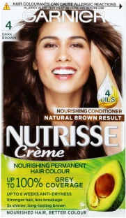 Garnier Nutrisse Creme 4 Dark Brown , Brown