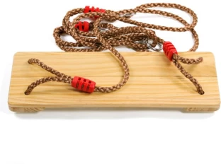 joburgdeals Wooden Kids Swing Seat with Adjustable Rope (with free pair hook) Wooden Large Swing