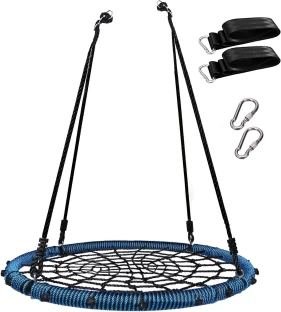 Heartdeco Spider Web Swing Seat for Kids -100cm Iron Small Swing