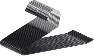 chenshia Space-Saving Heavy Duty, Non Slip Metal Steel Pack of 20 Hangers For  Trousers