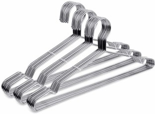 Generic_ clothes_hangers 30 x 40cm Adult Clothes Stainless Steel Hanger Steel Pack of 30 Hangers For  Shirt