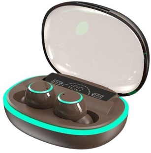 Treqa BT-36 Bluetooth Headset with Display 500mah Battery Wired Headset