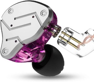 KZ ZSN Pro - In Ear Earphones - Purple Wired without Mic Headset