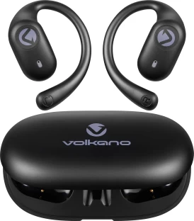 Volkano Stride 2 Air Conduction True Wireless Earphones - Black Bluetooth Headset