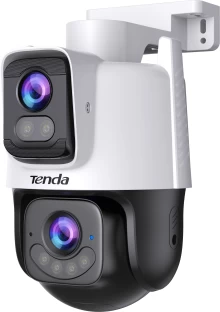 Tenda 2304 ×1296 Outdoor Security Camera with Remote Pan & Tilt, Night Vision and Wi-Fi Connectivity