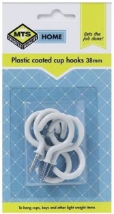 MTS Home Cup Hooks 38mm P/Coated 6