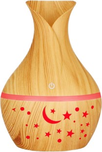 Wobuciko Room Ultrasonic Cool Mist Humidifier Stars & Moon Diffuser Light Brown Humidifier