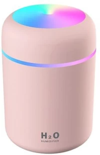 SA TRADE Room Colourful Ultrasonic Aroma USB Humidifier Portable Essential Oil Diffuser - Pink Humidifier