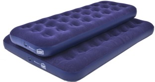 Camp Master Single + Double Airbed Set Leatherette 1 Seater Inflatable Sofa