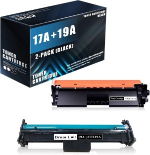 HP 19A & 17A Set Compatible Toner and drum for Pro M102, M104, M130, and M132 Black Ink Toner