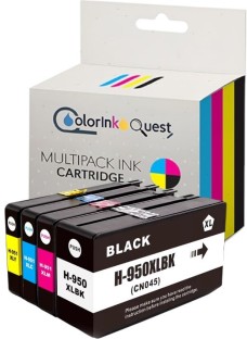 HP Generic 950XL/951XL B/C/Y/M Muktipack Colorink Quest Black and Tri Colour Combo Pack Ink Cartridge