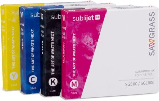Sawgrass Sublimation Ink Black and Tri Colour Combo Pack Ink Cartridge