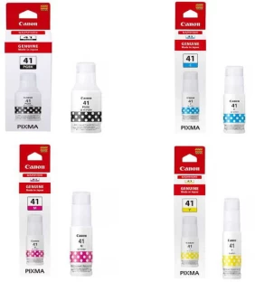 Canon GI-41 Black, Cyan, Magenta, Yellow Ink Bottle