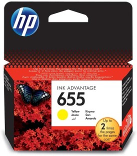 HP 655 Original Yellow Ink Cartridge