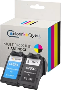 Canon Generic 445xl/446XL multipack Colorink Quest Black and Tri Colour Combo Pack Ink Cartridge