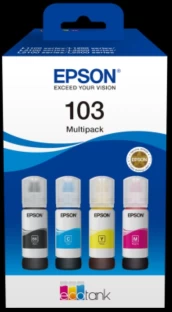 Epson 103 Original Black and Tri Colour Combo Pack Ink Bottle