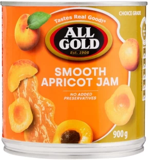 All Gold Smooth Apricot Jam 900 g