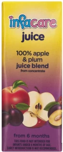 Infacare 100% Fruit Juice Blend Apple, Plum Juice
