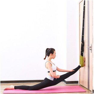 ALANES Flexibility Stretching Leg Strap for Yoga Dance Gymnastics Training-Green Yoga Kit