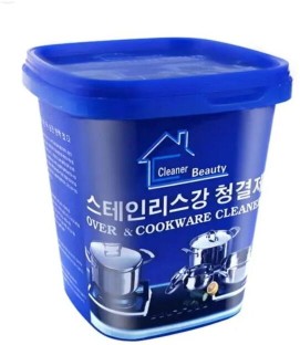 Generic Powerful Stainless Steel Cookware Cleaning Paste, Household Kitchen Cleaner Kitchen Cleaner