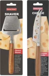 Danny Home Cheese Shaver Slicer & Knife Set -2 Piece Stainless Steel Slicer, Knife Kitchen Tool Set