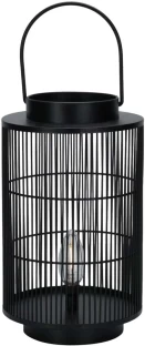 Excellent Houseware Metal Black Metal, Wooden Hanging Lantern