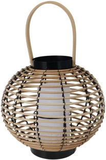 Excellent Houseware Rattan Brown Wooden Hanging Lantern