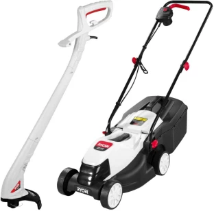 Ryobi Lawnmower 1200W and Trimmer 300W Kit Lawn Mower