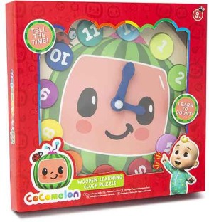 Cocomelon Wooden Learning Clock Educational Toys
