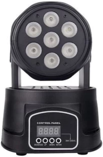 SA Trade 7x12W RGB Mini LED Moving Head Lights LED Front Rear Light Combo