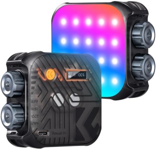 K&F Concept Mini RGB LED Video Light with a Built-in Battery (Black) | KF34.036 LED Front Light
