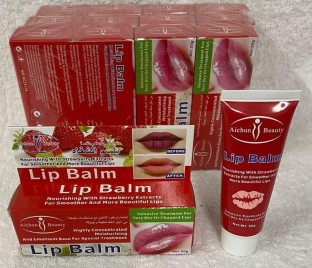 lilhe Pack of 12 Aichun Beauty Lip Balm Strawberry Extracts