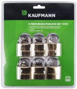Kaufmann Brass Lock Pc 30mm Padlock