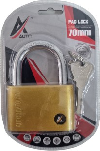 Alphacell Padlock 70mm with 4 keys -XBW-020 chrome plated Lock