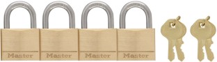 Master Lock Ka Brass Lock 4Pk Padlock