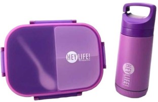 Heylife BPA free 3 Compartment Lunch Box Set And A Bottle Lunch Box