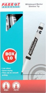 Parrot Products Whiteboard Markers (10 Markers - Slimline Tip - Black)