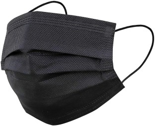 3ply Black Mask Half Mask