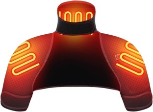 Milky Way Electric Shoulder Pad Far Infrared Heating Electric Shoulder Wrap, Telework Remote Work Warm Goods Compression Massager