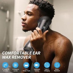 RAR Ear Wax Removal - Electric Ear Wax Removal Kit - Ear Cleaner for Safe and efficient Removal of Earwax buildup Vibration Massager